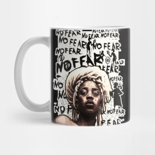 No Fear Strong Black Woman Natural Hair Mug